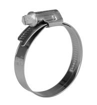 Carlyn Performance German Style Hose Clamps, 9mm wide, 8-12mm, W4 Stainless